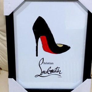 (SOLD!!) Christian Louboutin picture with frame